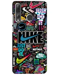 Чехол для Huawei P Smart Plus 2019 с картинкой «Яркий коллаж Nike»