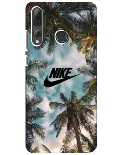 Чехол для Huawei P Smart Plus 2019 с картинкой «Тропический принт Nike»