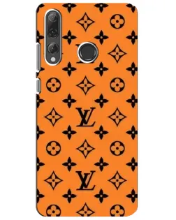 Чехол для Huawei P Smart Plus 2019 с картинкой «Оранжевый стиль LV»