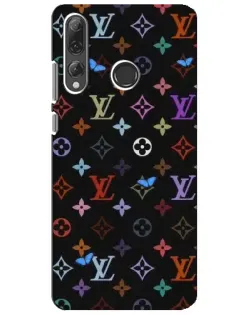 Чехол для Huawei P Smart Plus 2019 с картинкой «Цветная монограмма LV»