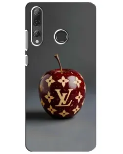 Чехол для Huawei P Smart Plus 2019 с картинкой «Красное яблоко LV»