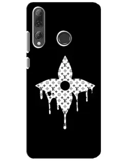 Чехол для Huawei P Smart Plus 2019 с картинкой «Цветочная монограмма»