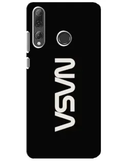 Чехол для Huawei P Smart Plus 2019 с картинкой «NASA — вертикальный логотип»