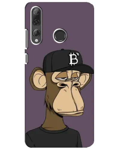 Чехол для Huawei P Smart Plus 2019 с картинкой «Bored Ape в кепке»