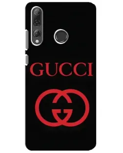 Чехол для Huawei P Smart Plus 2019 с картинкой «Gucci — красный логотип»