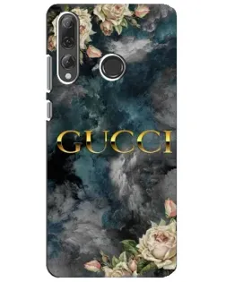 Чехол для Huawei P Smart Plus 2019 с картинкой «Абстрактные цветы Gucci»