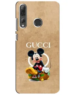 Чехол для Huawei P Smart Plus 2019 с картинкой «Микки Маус Gucci — крафт»
