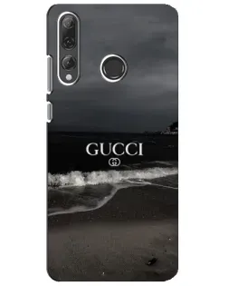 Чехол для Huawei P Smart Plus 2019 с картинкой «Gucci — морской прибой»