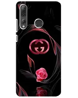 Чехол для Huawei P Smart Plus 2019 с картинкой «Gucci — неоновая роза»
