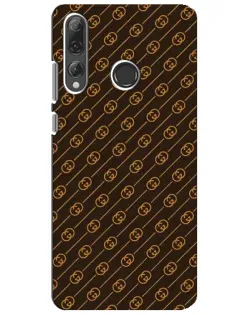 Чехол для Huawei P Smart Plus 2019 с картинкой «Gucci — золотые диагонали»