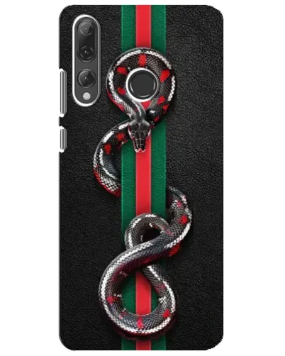 Чехол для Huawei P Smart Plus 2019 с картинкой «Gucci — змея на полосе» Чехол для Huawei P Smart Plus 2019 с картинкой «Gucci — змея на полосе»