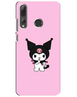 Чехол для Huawei P Smart Plus 2019 с картинкой «Kuromi — розовая нежность»