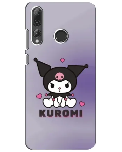 Чехол для Huawei P Smart Plus 2019 с картинкой «Kuromi — фиолетовый арт»