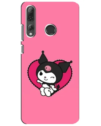 Чехол для Huawei P Smart Plus 2019 с картинкой «Kuromi — любовь в сердце»