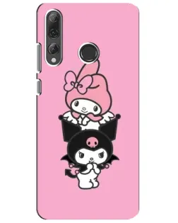 Чехол для Huawei P Smart Plus 2019 с картинкой «My Melody и Kuromi»