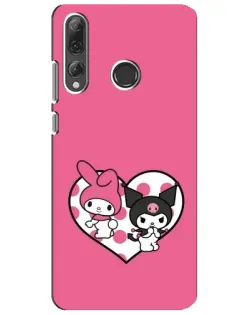 Чехол для Huawei P Smart Plus 2019 с картинкой «Kuromi и My Melody»
