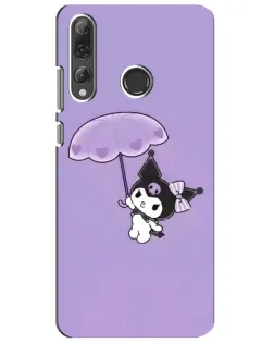 Чехол для Huawei P Smart Plus 2019 с картинкой «Kuromi с зонтиком»