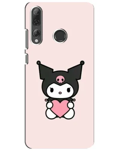 Чехол для Huawei P Smart Plus 2019 с картинкой «Kuromi и сердце»
