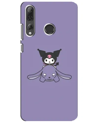 Чехол для Huawei P Smart Plus 2019 с картинкой «Kuromi на лиловом фоне»