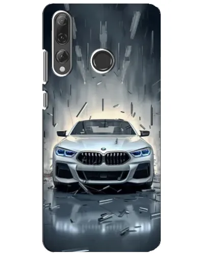 Чехол для Huawei P Smart Plus 2019 с картинкой «BMW в свете фар»