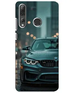 Чехол для Huawei P Smart Plus 2019 с картинкой «BMW в огнях города» Чехол для Huawei P Smart Plus 2019 с картинкой «BMW в огнях города»