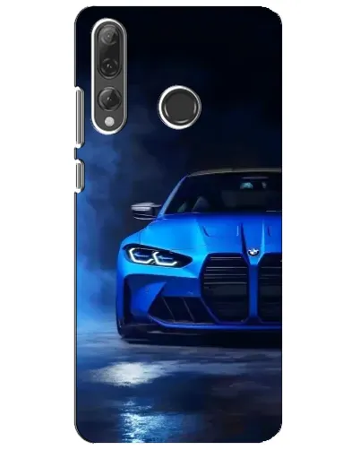 Чехол для Huawei P Smart Plus 2019 с картинкой «Голубая BMW M4»
