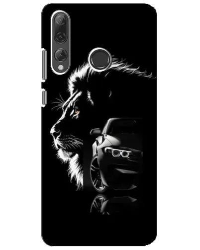 Чехол для Huawei P Smart Plus 2019 с картинкой «BMW и лев»