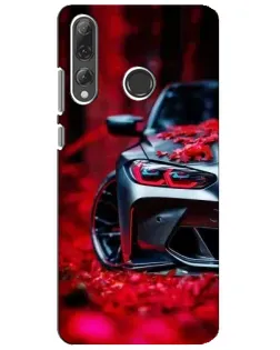 Чехол для Huawei P Smart Plus 2019 с картинкой «Спортивная BMW и цветы» Чехол для Huawei P Smart Plus 2019 с картинкой «Спортивная BMW и цветы»