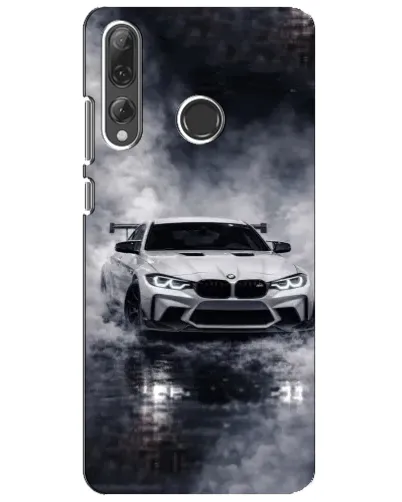 Чехол для Huawei P Smart Plus 2019 с картинкой «BMW сквозь туман»