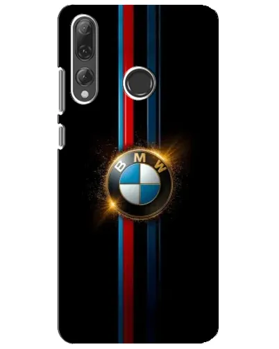 Чехол для Huawei P Smart Plus 2019 с картинкой «BMW M-Power неон»