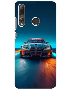 Чехол для Huawei P Smart Plus 2019 с картинкой «BMW — огни неона» Чехол для Huawei P Smart Plus 2019 с картинкой «BMW — огни неона»