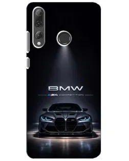 Чехол для Huawei P Smart Plus 2019 с картинкой «BMW сквозь ночной город» Чехол для Huawei P Smart Plus 2019 с картинкой «BMW сквозь ночной город»