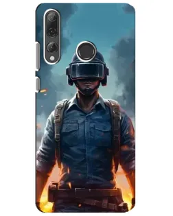 Чехол для Huawei P Smart Plus 2019 с картинкой «PUBG — реалистичный герой»