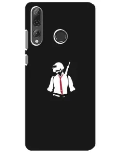 Чехол для Huawei P Smart Plus 2019 с картинкой «PUBG — силуэт воина»