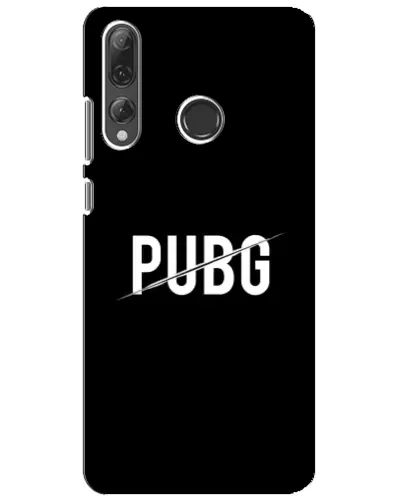Чехол для Huawei P Smart Plus 2019 с картинкой «PUBG — белый логотип»