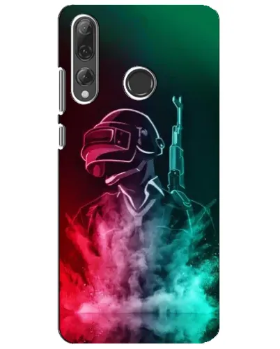 Чехол для Huawei P Smart Plus 2019 с картинкой «PUBG — огненный воин»