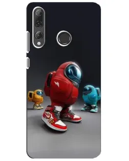 Чехол для Huawei P Smart Plus 2019 с картинкой «Among Us — 3D стиль»