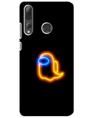 Чехол для Huawei P Smart Plus 2019 с картинкой «Among Us неоновое сияние»
