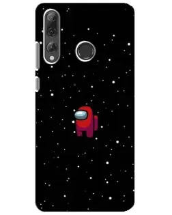Чехол для Huawei P Smart Plus 2019 с картинкой «Красный Among Us»