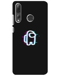 Чехол для Huawei P Smart Plus 2019 с картинкой «Among Us неон»