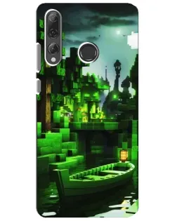 Чехол для Huawei P Smart Plus 2019 с картинкой «Minecraft лесной пейзаж»