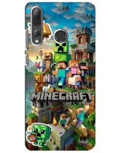 Чехол для Huawei P Smart Plus 2019 с картинкой «Замок Minecraft»