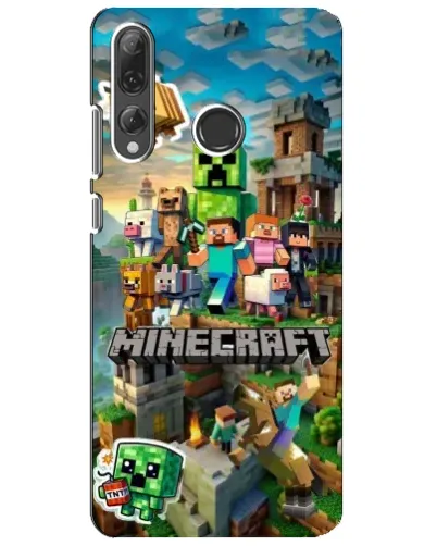 Чехол для Huawei P Smart Plus 2019 с картинкой «Замок Minecraft»