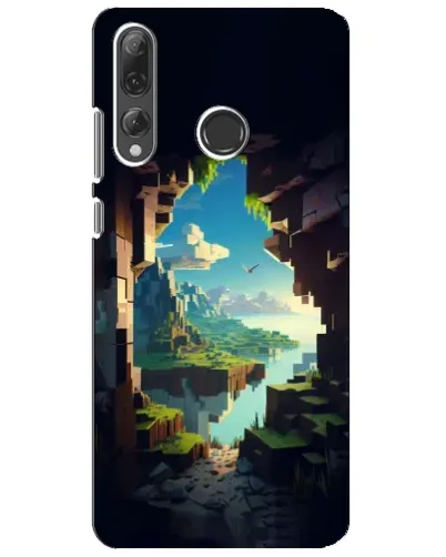 Чехол для Huawei P Smart Plus 2019 с картинкой «Вид из пещеры»