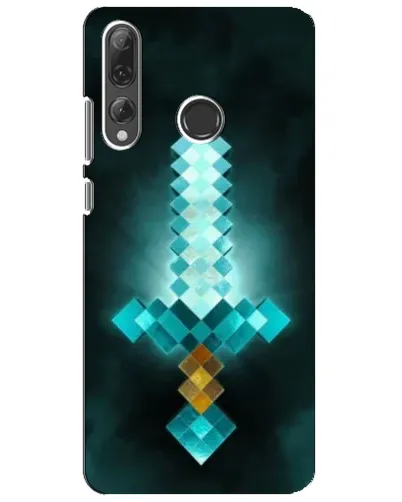 Чехол для Huawei P Smart Plus 2019 с картинкой «Алмазный меч неон»
