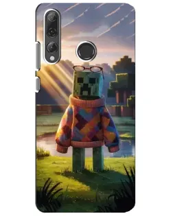 Чехол для Huawei P Smart Plus 2019 с картинкой «Крипер в свитере» Чехол для Huawei P Smart Plus 2019 с картинкой «Крипер в свитере»