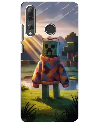 Чехол для Huawei P Smart Plus 2019 с картинкой «Крипер в свитере»