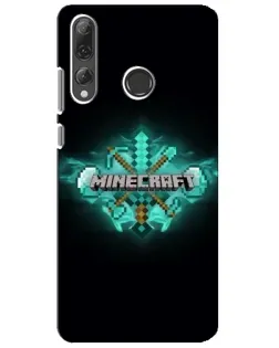 Чехол для Huawei P Smart Plus 2019 с картинкой «Minecraft Diamond лого» Чехол для Huawei P Smart Plus 2019 с картинкой «Minecraft Diamond лого»