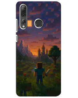 Чехол для Huawei P Smart Plus 2019 с картинкой «Стив у башни» Чехол для Huawei P Smart Plus 2019 с картинкой «Стив у башни»