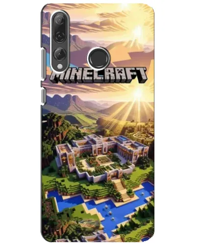 Чехол для Huawei P Smart Plus 2019 с картинкой «Minecraft панорама»
